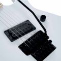 B.C. Rich Gunslinger Retro II with Floyd Rose - White, close up