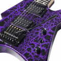 B.C. Rich Australia Ironbird Legacy electric guitar in purple crackle finish close view