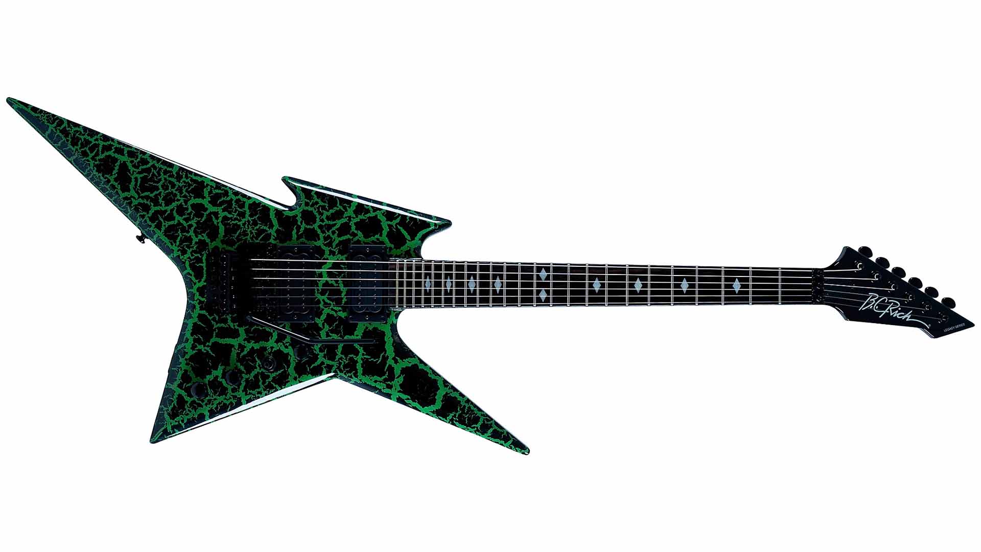 Ironbird MK1 Legacy with Floyd Rose Green Crackle - B.C. Rich