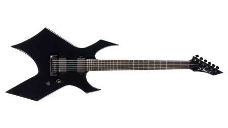 B.C. Rich Australia Warlock Prophecy electric guitar with Quad Bridge Gloss Black