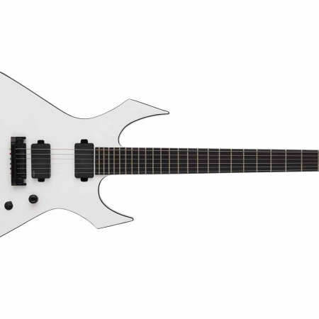 B.C. Rich Australia Warlock Prophecy electric guitar with Quad Bridge Matte White