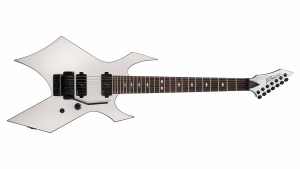 B.C. Rich Australia Warlock Legacy 7 with Floyd Rose electric guitar in glitter white finish