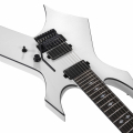 B.C. Rich Australia Warlock Legacy 7 with Floyd Rose electric guitar in glitter white finish