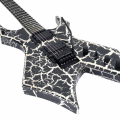 B.C. Rich Warlock Legacy with Floyd Rose, Black Crackle, electric guitar
