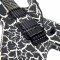 B.C. Rich Warlock Legacy with Floyd Rose, Black Crackle, electric guitar