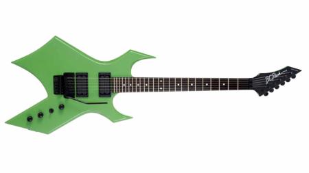 B.C. Rich Warlock Legacy with Floyd Rose, Green Pearl, front