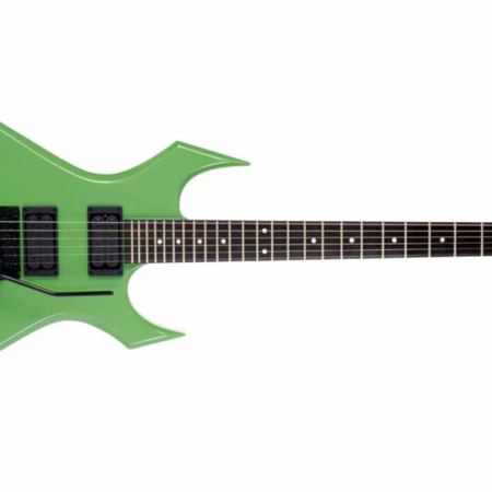 B.C. Rich Warlock Legacy with Floyd Rose, Green Pearl, front