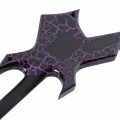 B.C. Rich Warlock Legacy with Floyd Rose, Purple Crackle, electric guitar, back