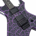 B.C. Rich Warlock Legacy with Floyd Rose, Purple Crackle, electric guitar,