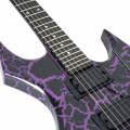 B.C. Rich Warlock Legacy with Floyd Rose, Purple Crackle, electric guitar