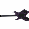 B.C. Rich Warlock Legacy with Floyd Rose, Purple Crackle, electric guitar, back