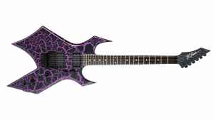 B.C. Rich Warlock Legacy with Floyd Rose, Purple Crackle, front