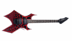 B.C. Rich Warlock Legacy with Floyd Rose, Red Crackle, front