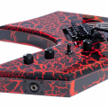 B.C. Rich Warlock Legacy with Floyd Rose, Red Crackle, body side