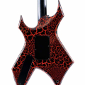B.C. Rich Warlock Legacy with Floyd Rose, Red Crackle, body, back